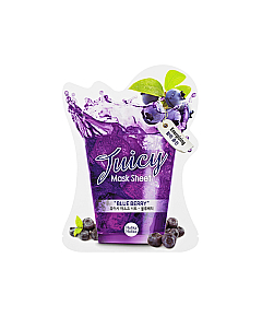 Holika Holika Juicy Mask Sheet Blueberry - Тканевая маска для лица "Джуси Маск" Сок голубики 20 мл